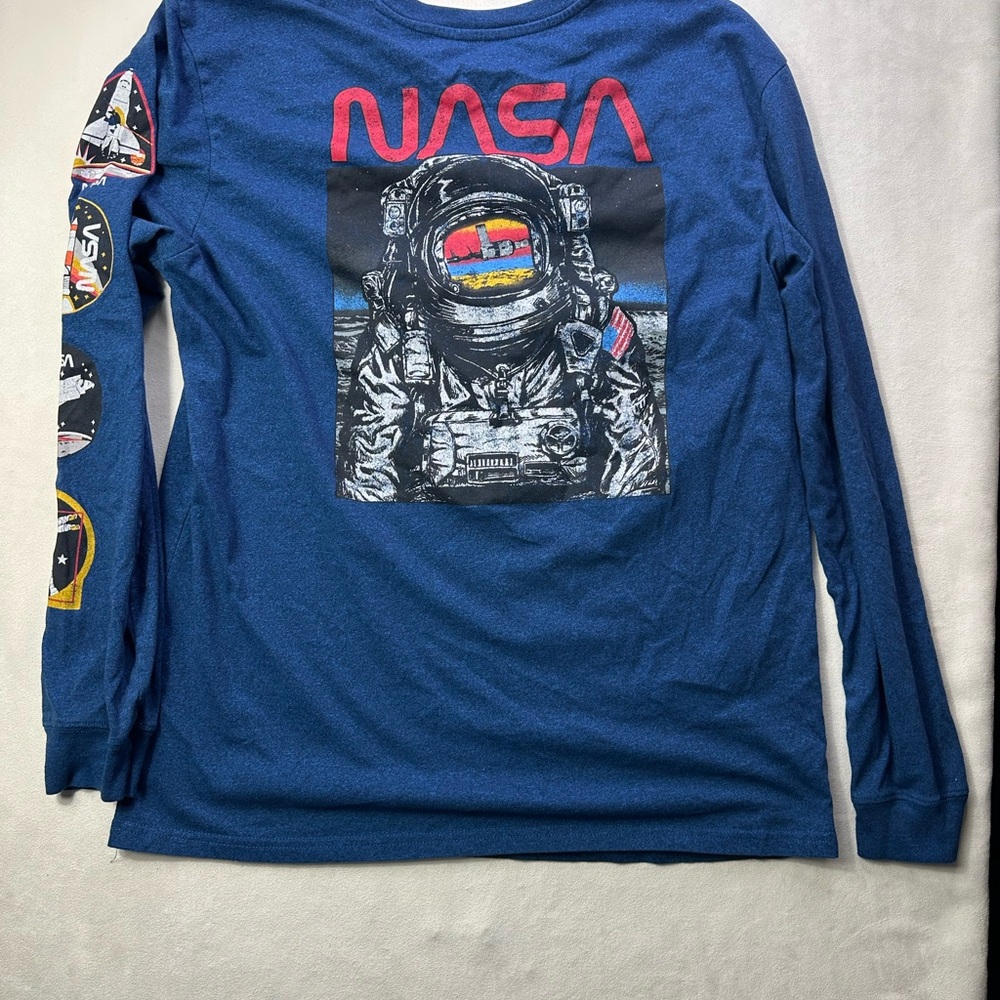 Fifth Sun Blue NASA Astronaut Long Sleeve Shirt